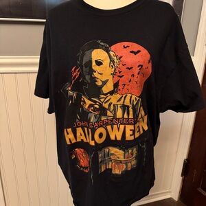John Carpenter’s Halloween Michael Myers Black Graphic Tshirt Size XL